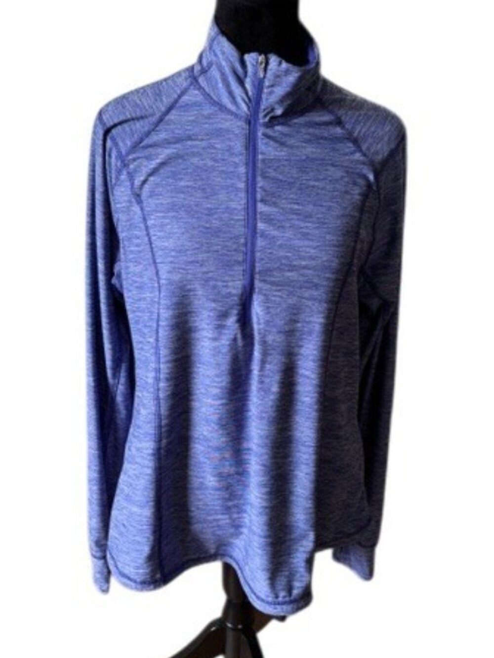 Old Navy Active Womens Purple Semi-Fitted Quarter Zip Pullover EUC XL